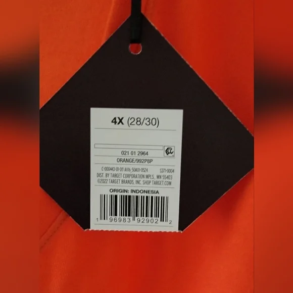 #295 AVA & VIV- Crewneck Short Sleeve T-Shirt- Avail. in Blue or Orange,sze. 4X - Picture 9 of 11